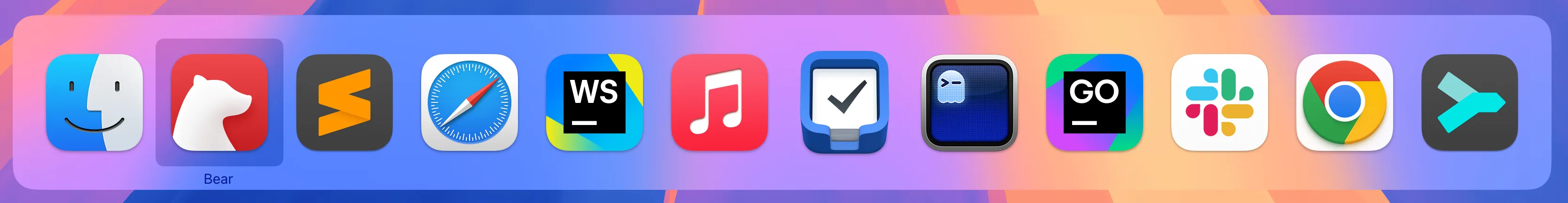 the macOS application switcher